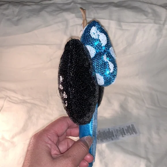 AUTHENTIC DISNEY PARKS MERCHANDISE-Flower w sequined bow&ears Minnie M Headband
